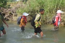 Demi Mengajar, Tiap Hari 6 Guru Lewati Bukit, Sawah, Kebun dan 3 Kali Seberangi Sungai