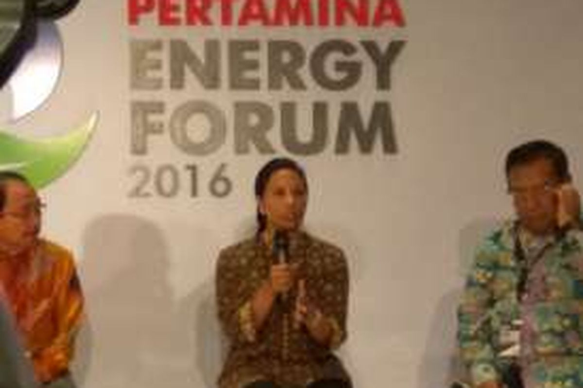 Menteri Badan Usaha Milik Negara (BUMN) Rini Soemarno di Jakarta, Selasa (13/12/2016).