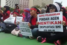 Buruh Migran Indonesia Gelar Aksi di Hongkong