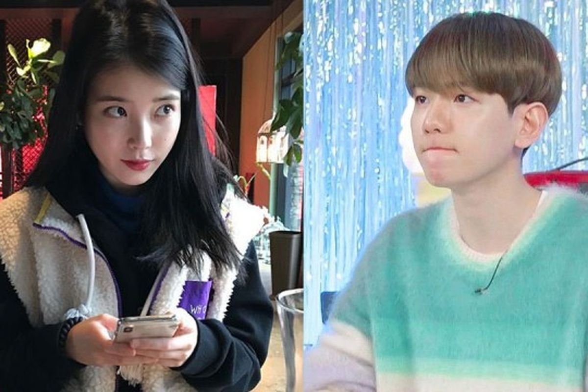 IU dan Baekhyun EXO akhirnya saying follow di Instagram