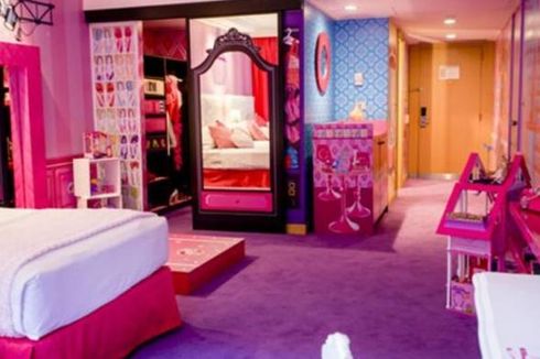 Pertama di Dunia Ada Kamar Hotel Bertema Barbie