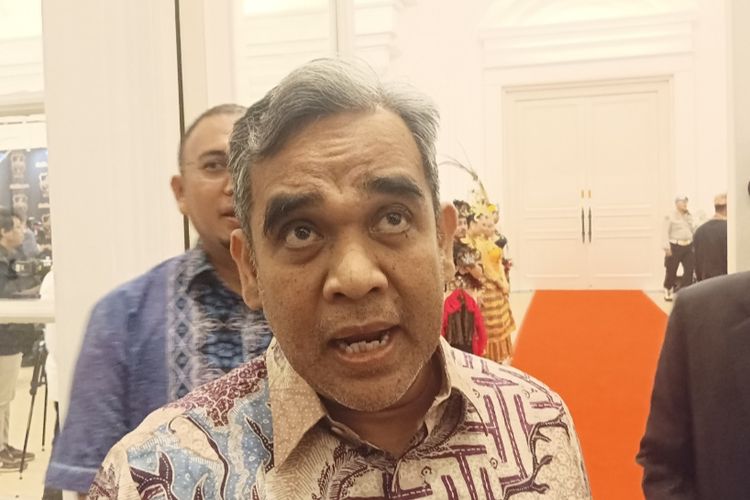 Sekretaris Jenderal Partai Gerindra Ahmad Muzani di The Tribrata, Jakarta Selatan, Jumat (14/7/2023).