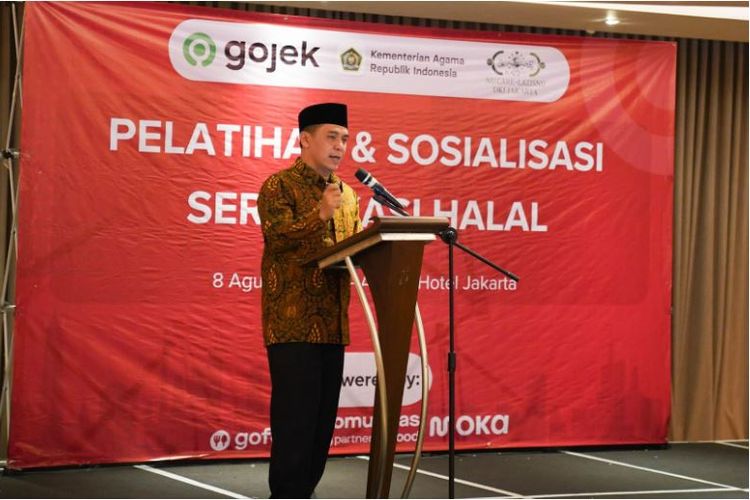 Dasuki mengatakan, upaya perusahaan on-demand service dari PT GoTo Gojek Tokopedia Tbk (GOTO) itu membantu pemerintah dalam mewujudkan target 10 juta produk halal pada 2024. 