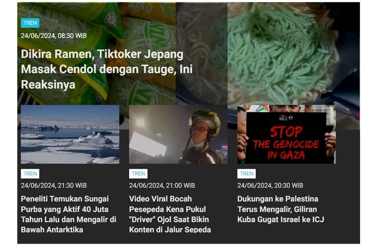[POPULER TREN] Tiktoker Jepang Masak Cendol dengan Tauge | Cara Cek NIK Jadi NPWP atau Belum