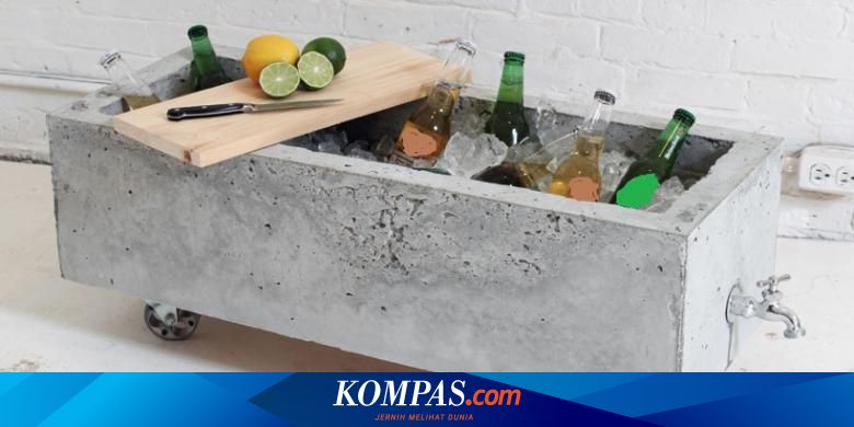 Aksen Cantik Pot  Bunga  Sekaligus Cool Box 
