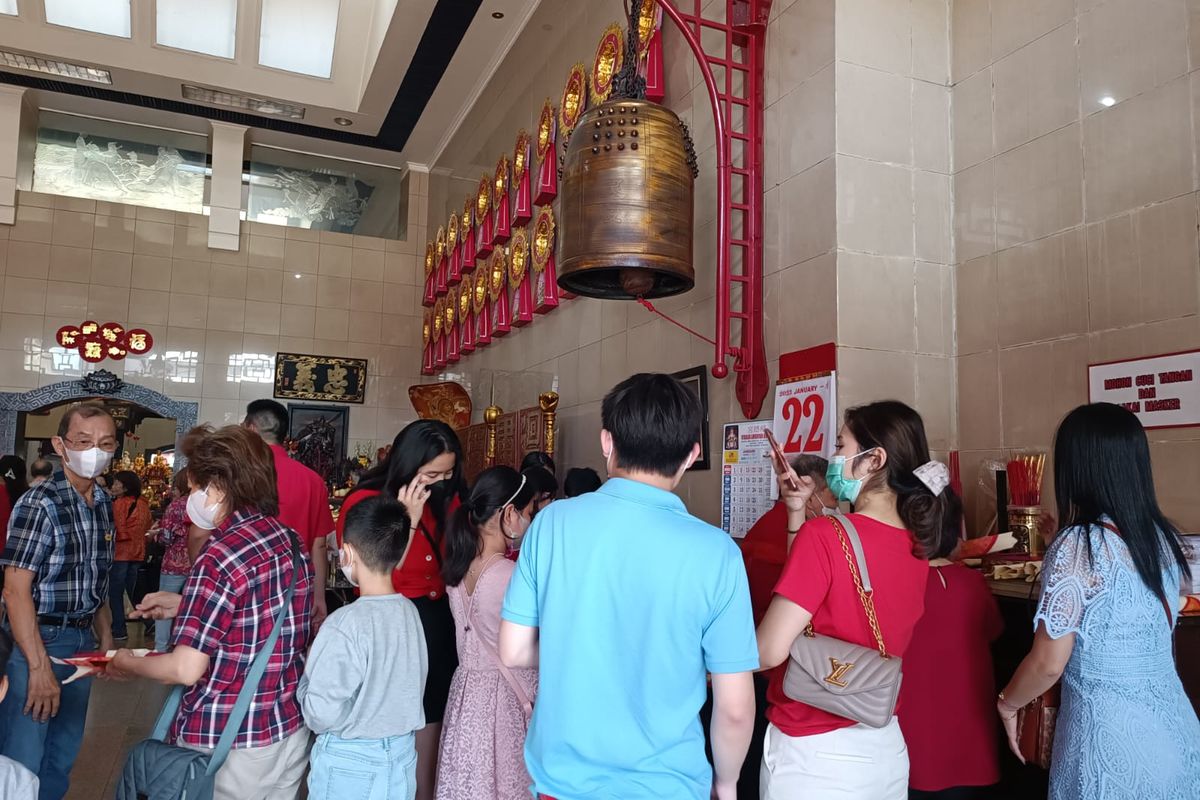 Vihara Amurva Bhumi, Kecamatan Jatinegara, Jakarta Timur, Minggu (22/1/2023).