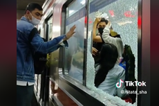 Video Viral, Kaca KRL Pecah Saat Disentuh Penumpang, KAI Commuter: Sebelumnya Terjadi Pelemparan