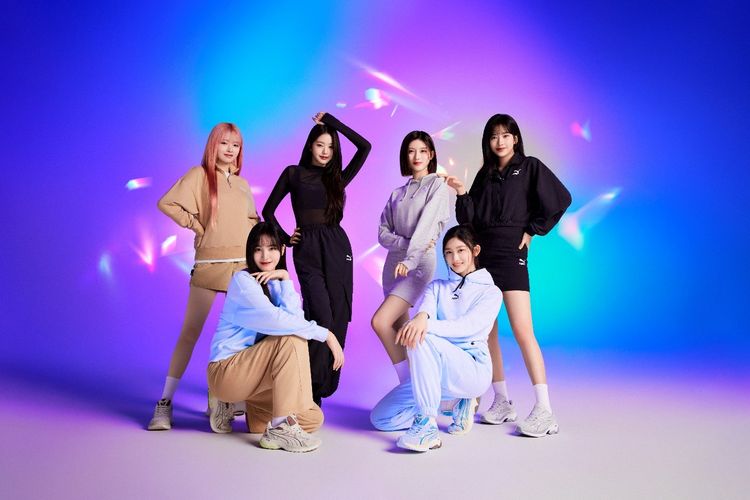 IVE, yang tak lain adalah girl group asal Korea di bawah naungan Starship Entertainment, sebagai brand ambassador Puma di wilayah Asia Pasifik.