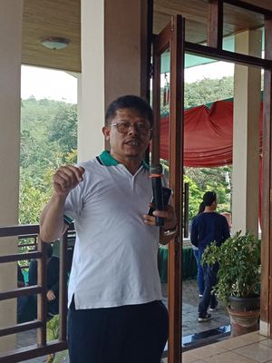 Pakar Gizi dan Keamanan Pangan Institut Pertanian Bogor (IPB), Prof. Ir. Ahmad Sulaeman, MS, PhD pada acara Jelajah Gizi 2018, Jumat (20/4/2018).