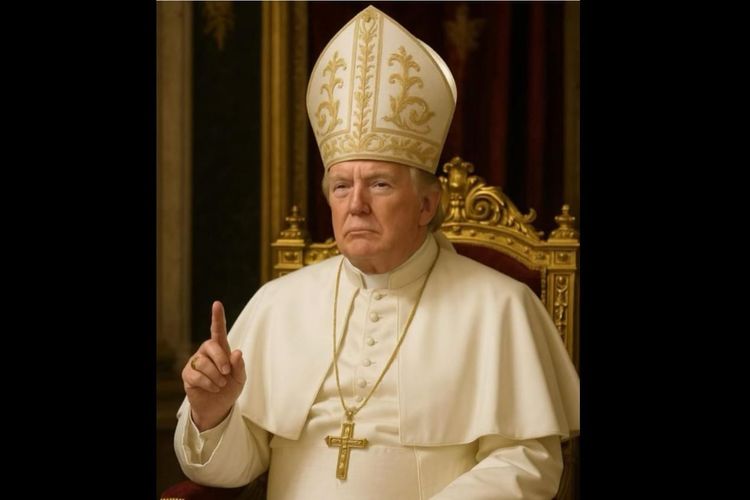 Trump Unggah Foto Berpakaian seperti Paus, Mengaku Ingin Jadi Pemimpin Gereja Katolik