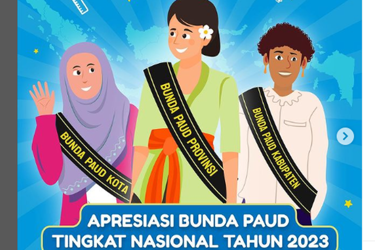 Kemendikbud Ristek mengadakan kegiatan Apresiasi Bunda PAUD tingkat nasional tahun 2023.