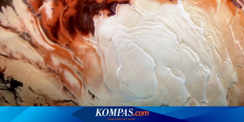 Pantulan Cahaya di Kutub Selatan Mars Bukan Air, Kemungkinan Lempung - Vimarsana News