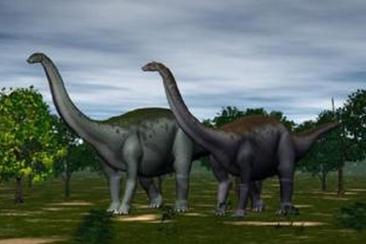 Ilustrasi Brontosaurus