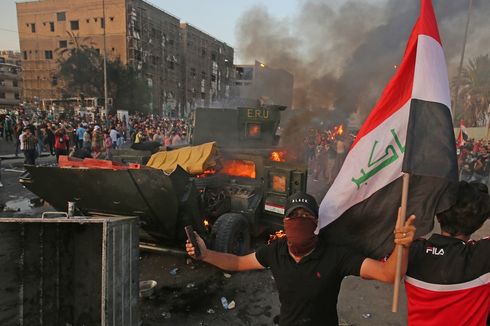 Ribuan Warga Gelar Demonstrasi di Irak, 30 Orang Tewas dalam 3 Hari