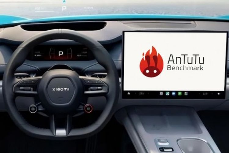 Ilustrasi benchmark mobil listrik dengan alat AnTuTu Auto.