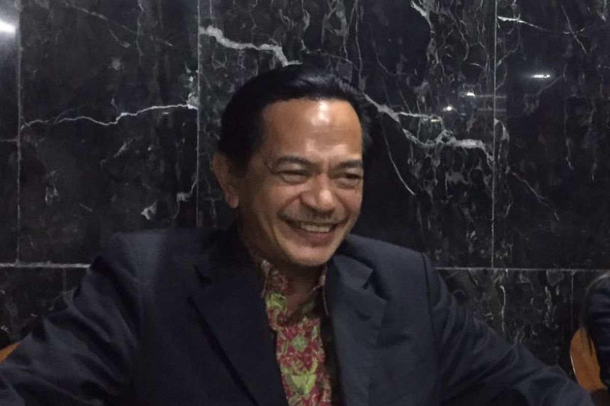 Ray Sahetapy di Kompleks Parlemen, Senayan, Selasa (4/4/2017).