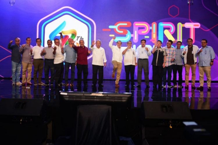 Acara ulang tahun ke-42 Bank Tabungan Negara (BTN) yang bertema ?Spirit of KPR BTN - Growing with Millenials? di Jakarta, Senin (10/12/2018).