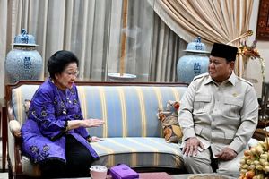 Prabowo Menemui Megawati, Sampaikan Belasungkawa Wafatnya Guruh Soekarnoputra