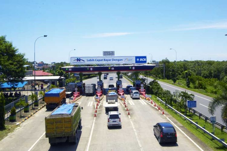 Jalan tol BMN milik induk usaha, PT Nusantara Infrastruktur Tbk yang berlokasi di Makassar, Sulawesi Selatan