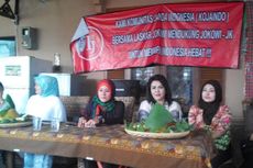 Potong Tumpeng, Komunitas Janda Indonesia Dukung Jokowi 