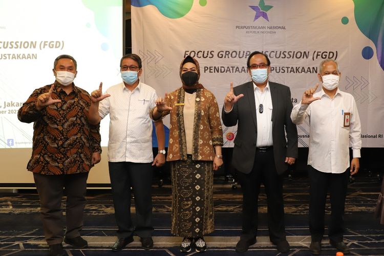 Forum Discussion Group (FGD) Pendataan Perpustakaan di Jakarta, pada Selasa (23/11/2021).
