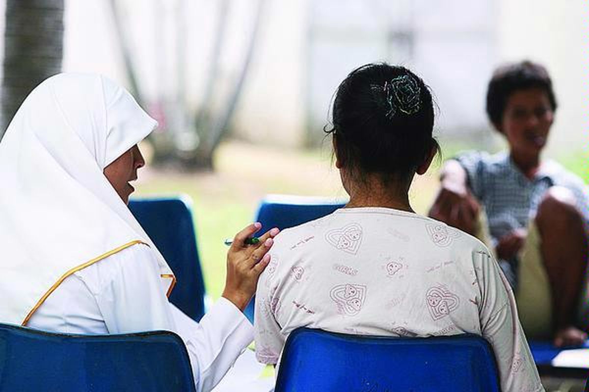 ilustrasi rumah sakit jiwa.