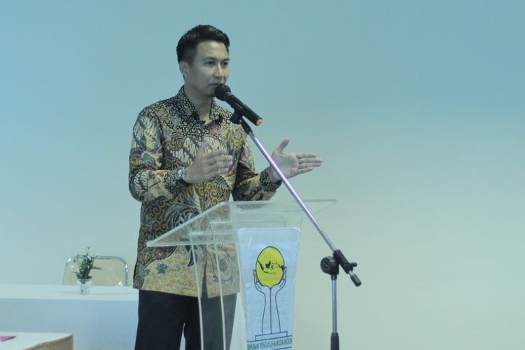 Bagas Adhadirgha, calon ketua umum Badan Pengurus Pusat Himpunan Pengusaha Muda Indonesia (BPP HIPMI) 2019-2022 pada acara Silaturahim Pengusaha Nasional di Ritz Carlton, Minggu (26/5/2019). 