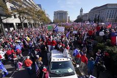 Ribuan Orang Pendukung Trump Demo, Bersikukuh Presiden 'Dicurangi'