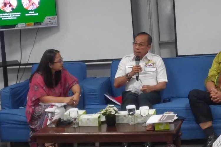 Gubernur Lemhanas Agus Widjojo saat menjadi pembicara dalam diskusi bertajuk Evaluasi Satu Dekade Transformasi Pertahanan di Indonesia 2010-2019 di Kampus Paramadina, Palmerah Barat, Jakarta Barat, Senin (16/12/2019). 