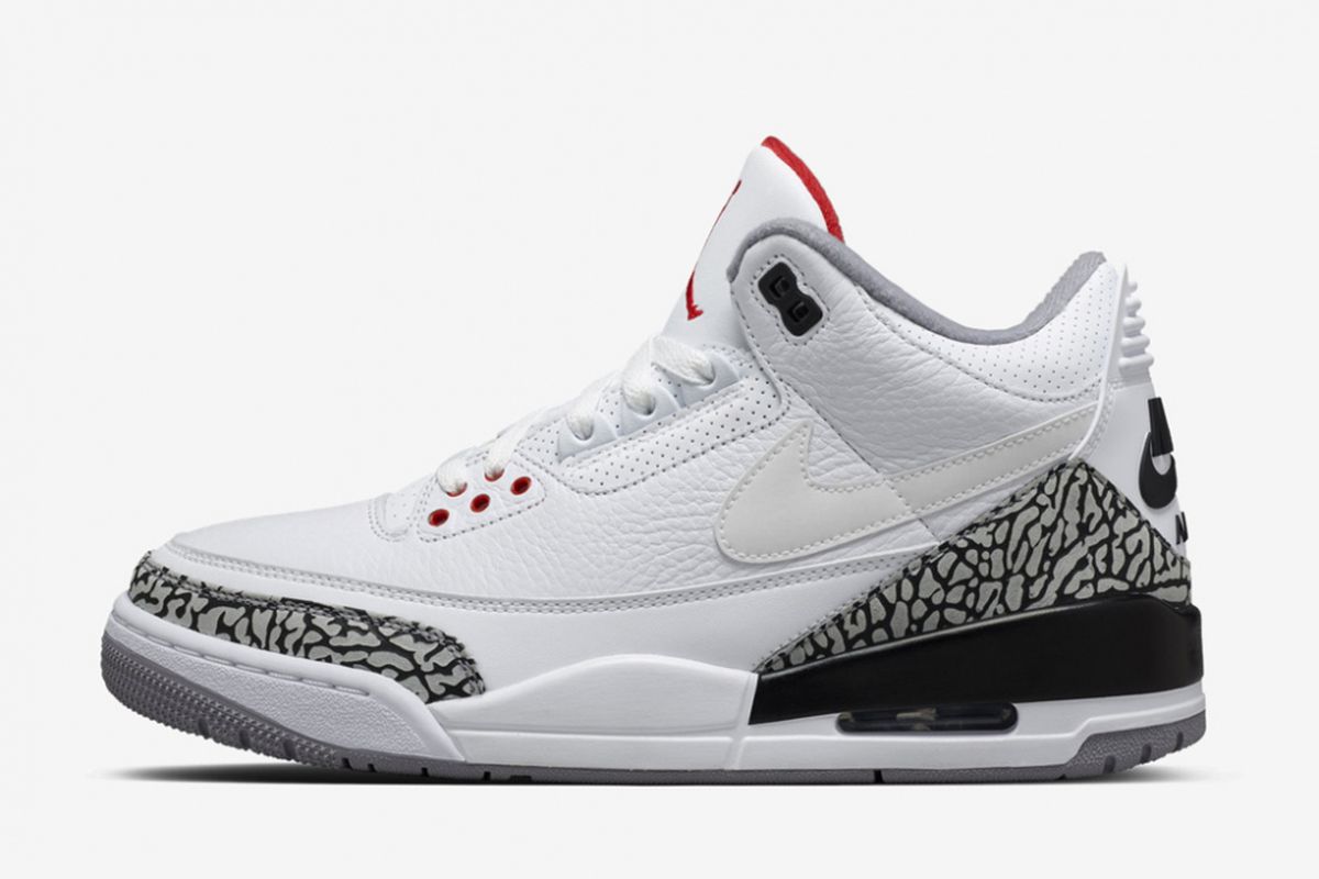 Air Jordan 3 JTH  kembali menggunakan logo Nike Swoosh, sebuah desain yang tak ada pada edisi original Air Jordan 3. 