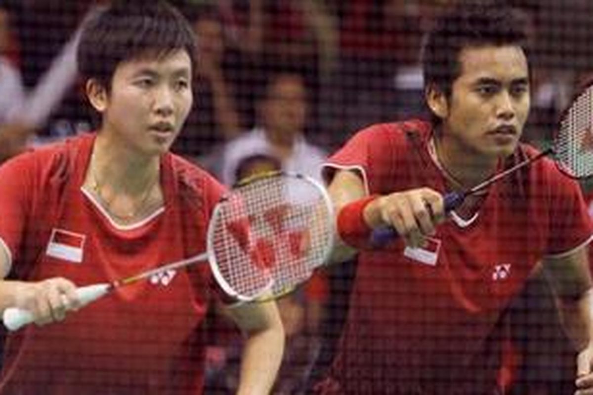 Pemain bulu tangkis ganda campuran Indonesia, Ahmad Tontowi dan Liliyana Natsir   