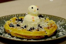 Snowreo Man Waffle, Paduan Waffle dan Eskrim Berpadu nan Unik