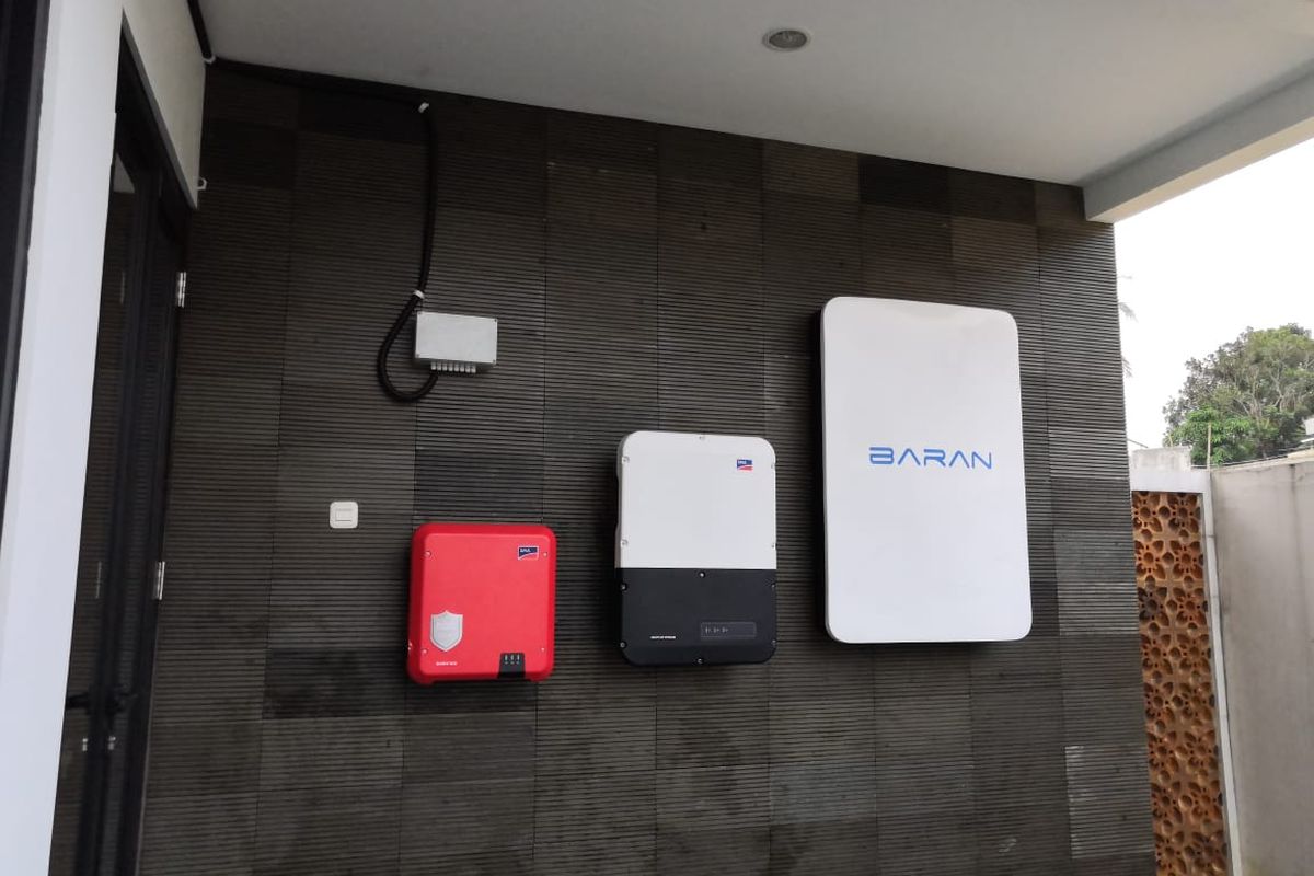 PowerWall Baran Energy dipasang di rumah tinggal