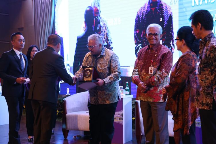 Dirjen Binalattas Kemnaker Bambang Satrio Lelono dalam seminar nasional 2019 bertema Pengembangan SDM Unggul untuk Memanfaatkan Peluang Bonus Demografi Menuju Indonesia Maju pada RPJMN 2020-2024 di Lemhanas Jakarta, Jumat (20/9/2019).