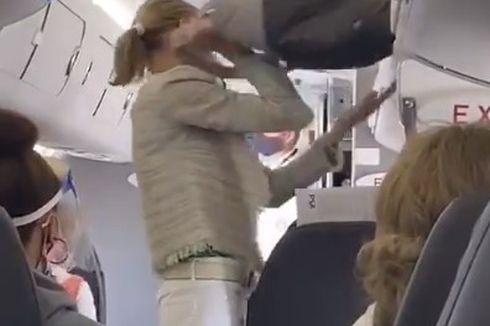 Perempuan Ini Diturunkan dari Pesawat karena Tak Pakai Masker, Penumpang Lain Bertepuk Tangan