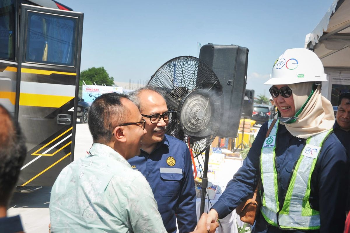 Kepala BPH Migas Erika Retnowati dalam pendampingan kunjungan kerja spesifik Dewan Perwakilan Rakyat Republik Indonesia (DPR RI) di Semarang, Jawa Tengah, Kamis (26/5/2023).
