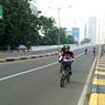 3 Pekan Uji Coba Road Bike JLNT Kampung Melayu-Tanah Abang, Masih Ada Sepeda Lain Melintas