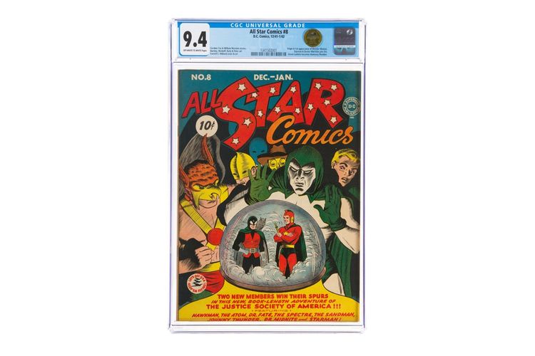 All Star Comics edisi kedelapan yaang memuat penampilan peertama kali Wonder Woman.