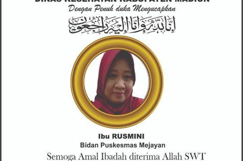 Bidan Rusmini Gugur Setelah 5 Hari Berjuang Melawan Covid-19