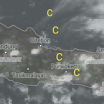 Citra satelit Himawari awan Cirrus di atas Banyumas Senin (11/02/2019)