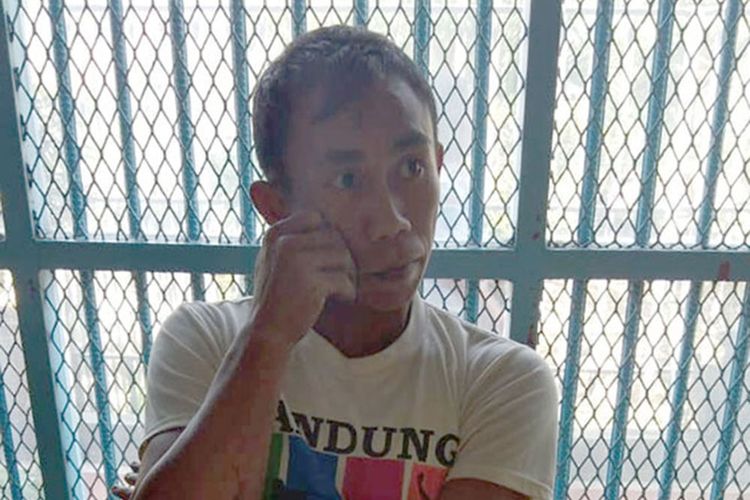 Riyan Hidayat, pelaku pelembaran sabu ke dalam Lapas Barelang yang berhasil diamankan petugas Lapas Klas IIA Barelang, Batam.