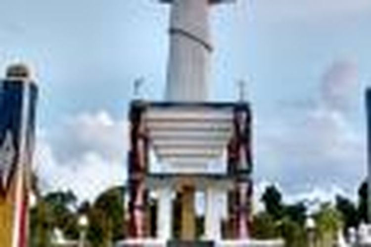 Patung Yesus di Pulau Mansinam, Manokwari Papua Barat