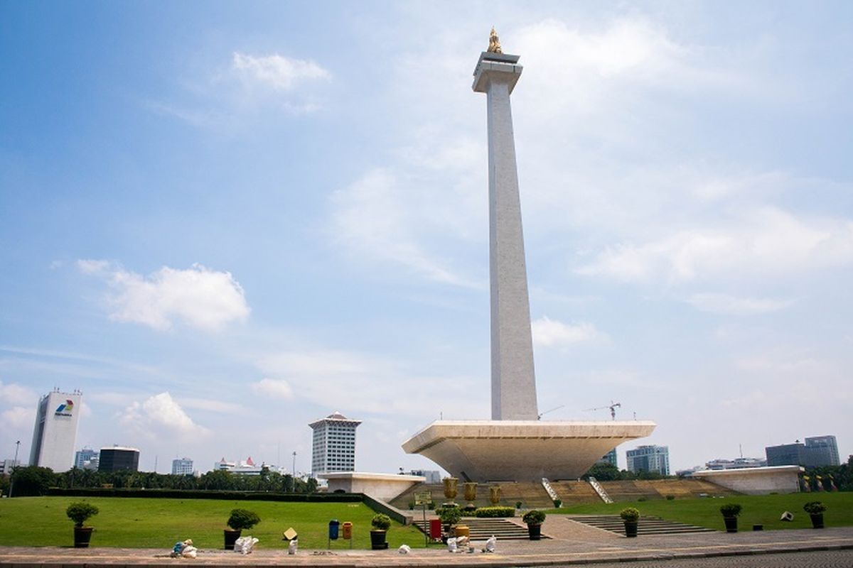 Tidak hanya berfungsi sebagai landmark Kota Jakarta, Tugu Monas juga memiliki beberapa obyek wisata di dalamnya, Jakarta, Rabu (29/1/2020).