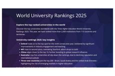 10 PTN Terbaik di Indonesia Versi THE WUR 2025, UI dan ITB Unggul