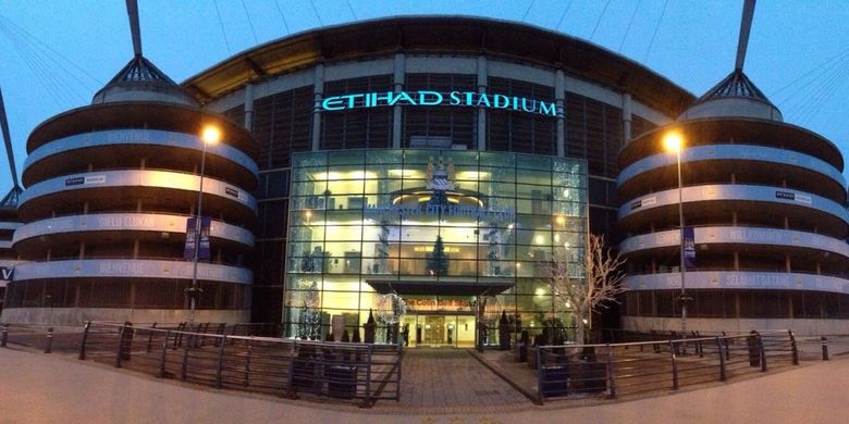 Ilustrasi Stadion Etihad, kandang Manchester City.
