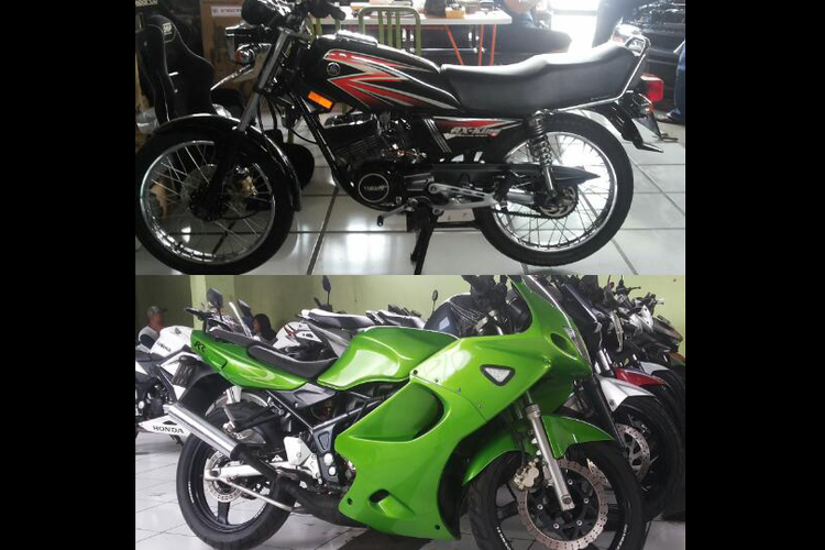 Yamaha RX King dan Kawasaki Ninja 150 adalah dua motor stop produksi yang kini banyak dicari.