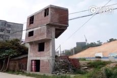 Pria di China Bangun Rumah 4 Lantai di Lahan Seluas 10 Meter Persegi