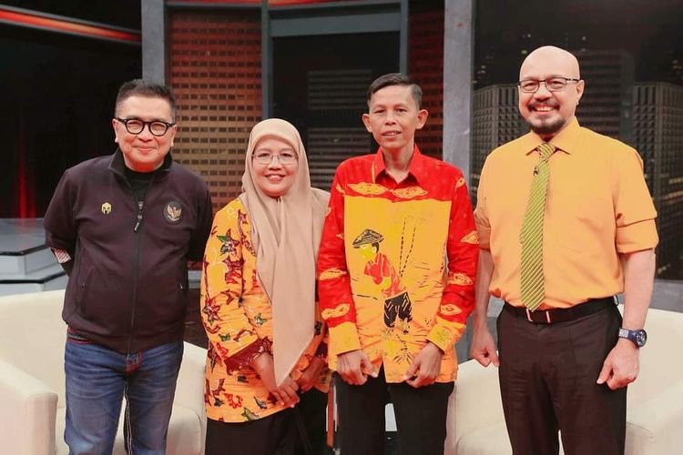 DIUNDANG KICK ANDY—Wahyudi penggiat literasi asal Kabupaten Wonogiri, Jawa Tengah diundang khusus dalam acara Kick Andy.