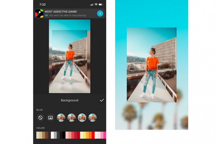 Aplikasi pengeditan untuk Instagram Stories