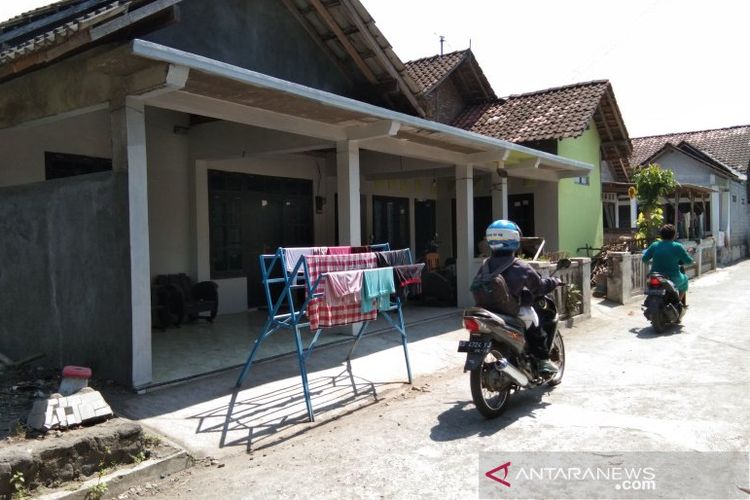 Rumah terduga teroris BT di Desa Kemudian, Kecamatan Prambanan, Kabupaten Klaten.